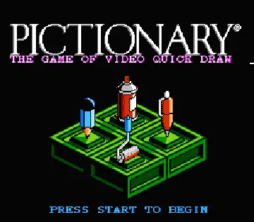 Pictionary - The Game of Video Quick Draw (USA) screen shot title